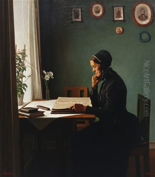 Interior With A Woman Reading - view 1