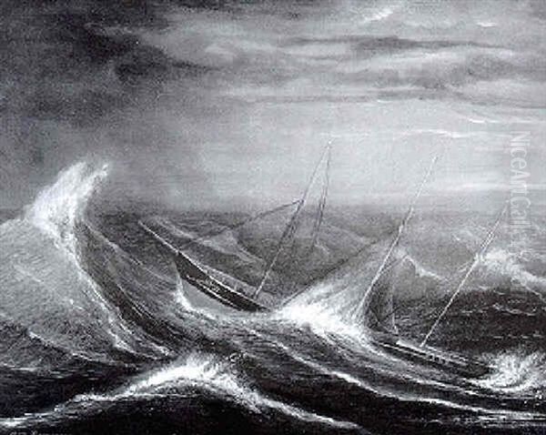 Segelschiff Im Sturm - view 1