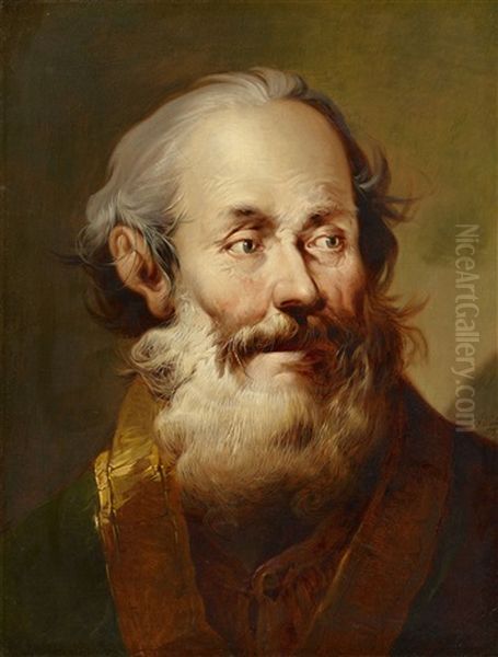 Two Portraits Of Bearded Men - view 1