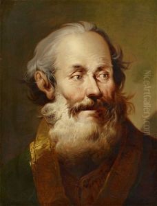 Two Portraits Of Bearded Men