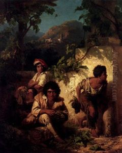 Stealing From The Grape Harvest by Edmund Wodick