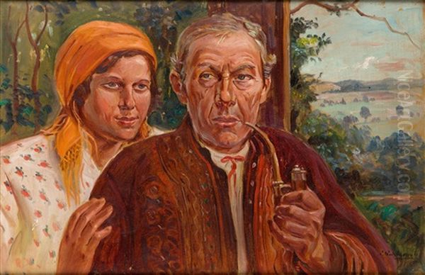 Goral Couple With Landscape - view 1