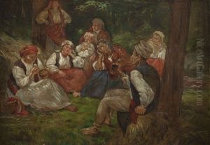 Rest In Forest by Wincenty Wodzinowski