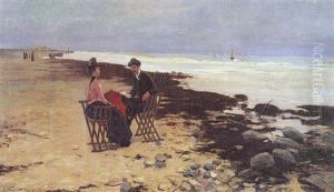 Am Strand by Jozef Wodzinski