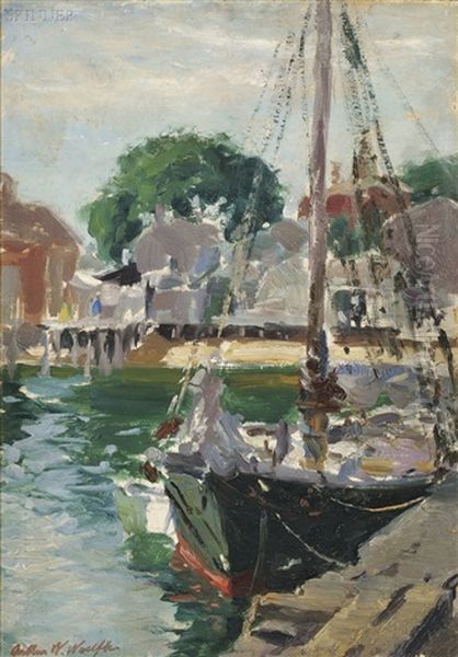 Sailboat At Wharf, Provincetown - view 1