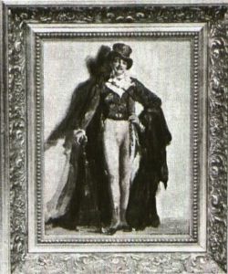 Gentleman In Fancy Dress With Purple Cloak (study) by Arthur William Woelfle
