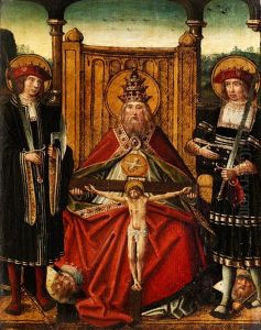 Gnadenstuhl Mit Zwei Martyrern