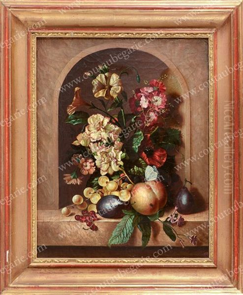 Bouquet De Fleurs Sur Un Entablement - view 1
