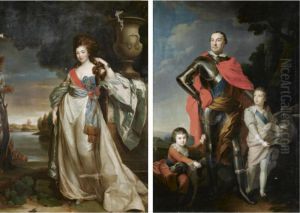 The Polish Count Franciszek Ksawery Branicki (1731-1819) And His Russian Wife Alexandrine Vassilievna Engelhardt (1754-1838) by Richard Brompton