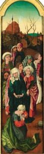 Retable De La Crucifixion, Les Trois Marie Au Pied De La Croix (+ Les Bourreaux; Pair) by Michel (Michael) Wohlgemuth