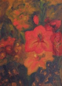 Amaryllis - In The Garden Of The Artist by Nikolaus (Niko) Woehlk