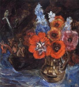 Opstilling Med Blomster I Vase