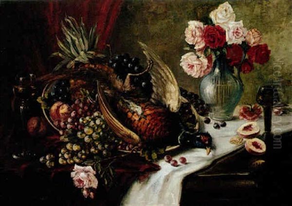 Still Life With Fruit, Flowers And Pheasant - view 1