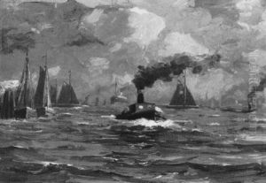 Harbor Scene by Paul Wolde