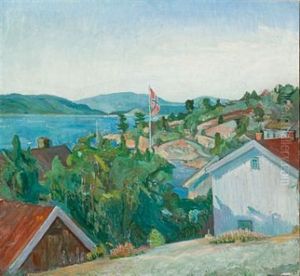 Fra Stoa, Flagg by Oluf Wold-Torne