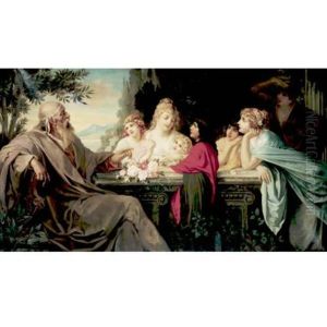 The Philosopher And His Disciples by Augusto Wolf