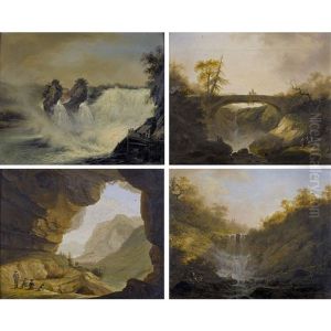 Vier Schweizer Landschaften by Caspar Wolf