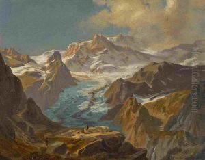 Schweizer Gletscherlandschaft