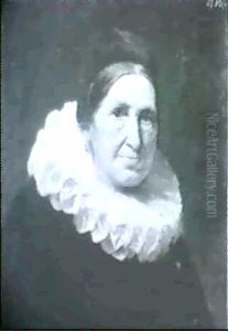 Brustportrat Einer Alten Dame Mit Muhlradkragen by Otto Friedrich Wolf