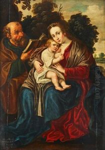 The Rest On The Flight Into Egypt by Artus Wolfaerts