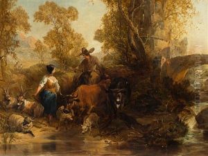 Southern Landscape by Jan Baptist Wolfaerts