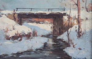 Snowscape by Gustav Wolff