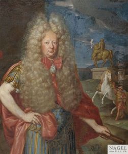 Wahrscheinlich Portrait Des Maximilian Ii. Johann Franz Graf Von Preysing-hohenaschau   Sowie Seiner Frau Grafin Anna Maria Adelheid Con Torring Seefeld (pair)