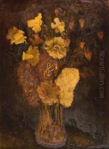 Vase De Fleurs by Hubert Wolfs