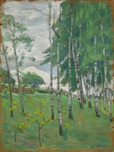 Landschaft Mit Birken