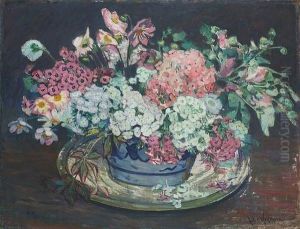 Blumenstilleben (+ Rejected Composition, Verso) by Julie Wolfthorn