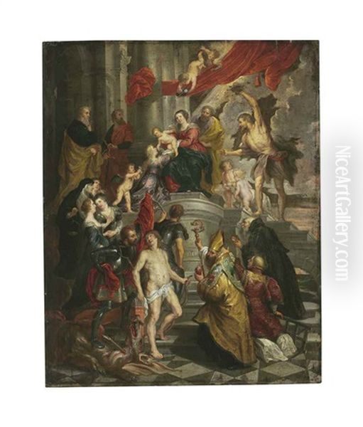 The Virgin And Child Enthroned With Saints - view 1