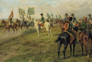 Battle Of Jena, Saluting The Trophies Of War by William Barnes Wollen