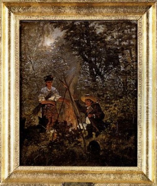 Forest Bonfire - view 1
