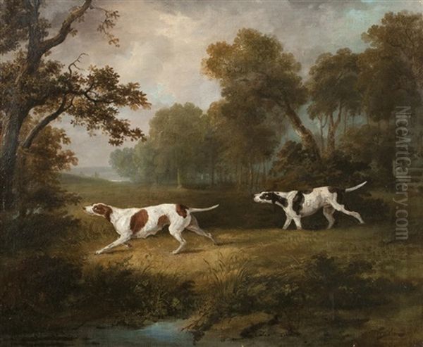 Gun Dogs In An Extensive Landscape - view 1