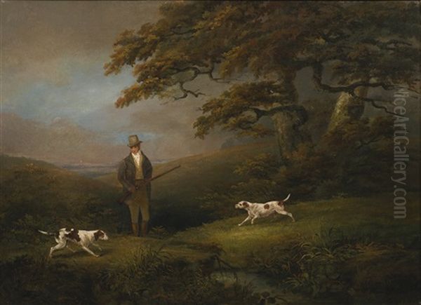 Gentleman Shooting Over Two Pointers - view 1