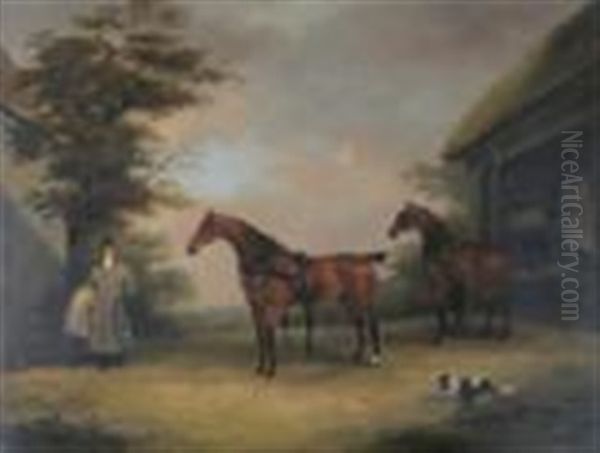Mr Thomas Cole's Carriage Horses - view 1