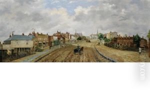 A View Of Highgate Village From North Hill by Dean Wolstenholme the Younger