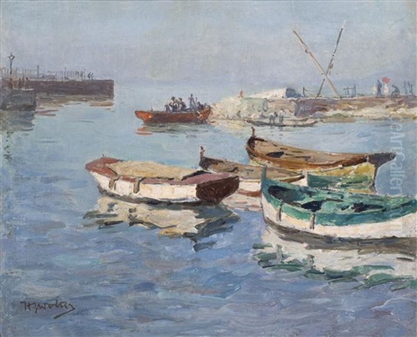 View Of A Harbor With Fishing Boats - view 1