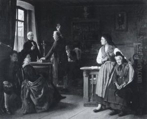 The Oath by Berthold Woltze