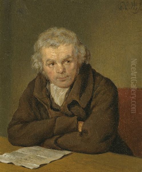 Portrait Of A Gentleman, Seated, Reading A Document - view 1