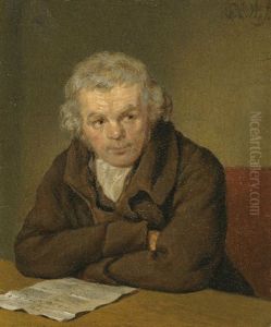 Portrait Of A Gentleman, Seated, Reading A Document