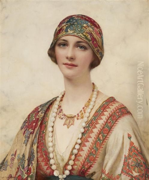 A Portrait Of A Young Woman In Eastern Costume - view 1