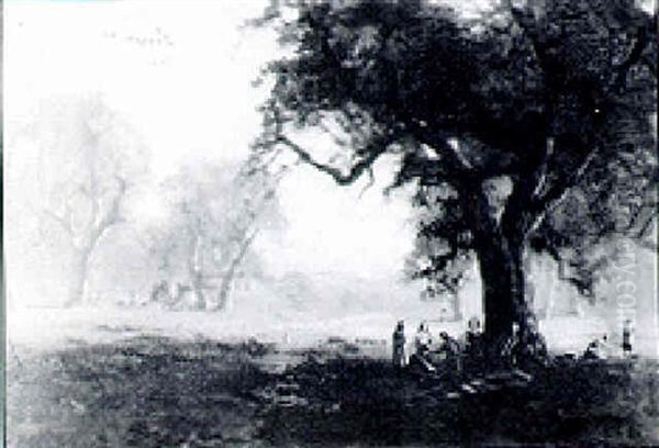 An Indian Encampment - view 1