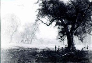 An Indian Encampment by Alexander M. Wood