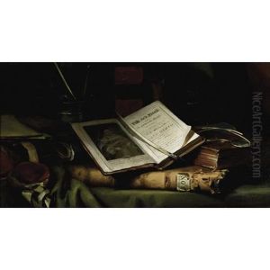 A Still Life With Books by Catherine Mary Wood