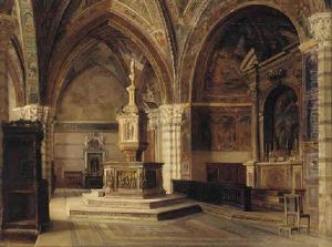 A Church Interior, Siena by Catherine Mary Wood