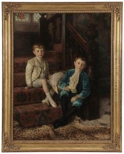 Double Portrait Of The Brothers George Bertram And John Leslie Horridge