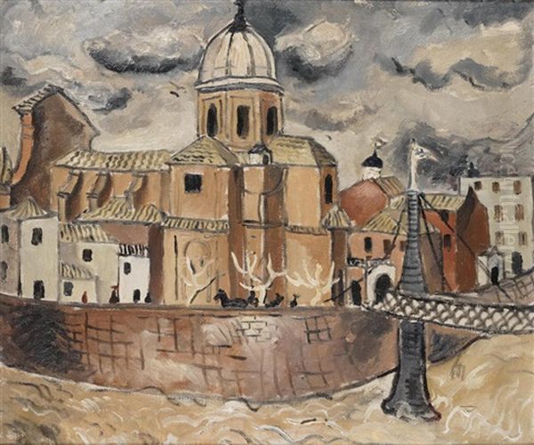 Church And Bridge, Rome - view 1