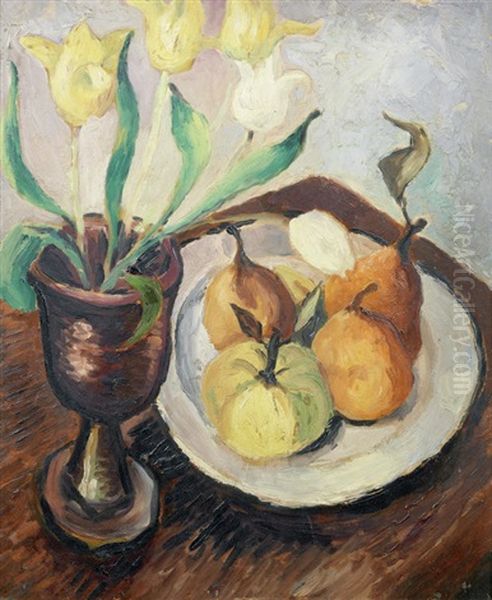 Tulips And Fruit - view 1