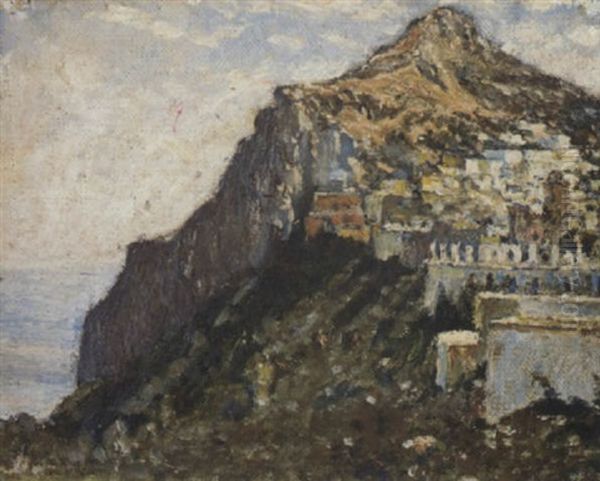 A Cliff-side Village, Capri - view 1